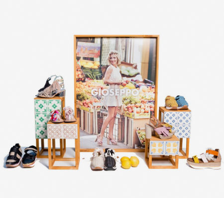 escaparate de tacones gioseppo